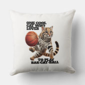 バクールスボールが遊好きの猫 クッション (裏面)