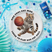 バクールスボールが遊好きの猫 ペーパープレート (パーティー)