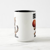 バクールスボールが遊好きの猫 マグカップ (中央)