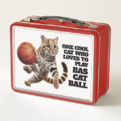 バクールスボールが遊好きの猫 メタルランチボックス (裏面)