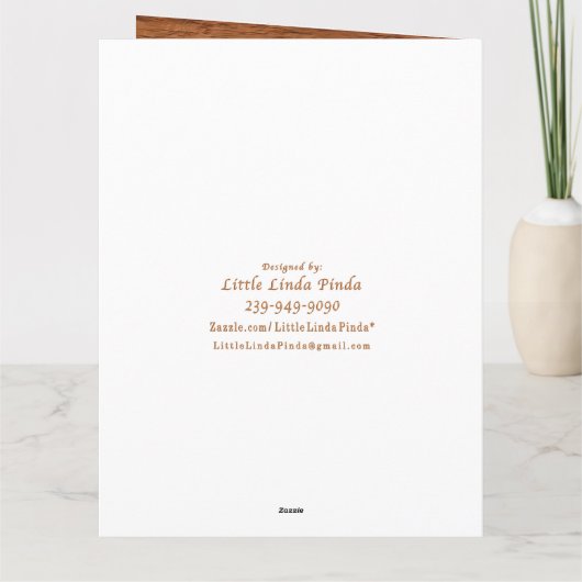 バクールパーソナライズされたグランジスケット誕生日カード カード (裏面)