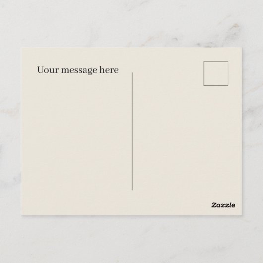 バクールンとトラクターの追加文字農家 ポストカード (裏面)