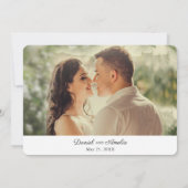 バクー，アゼルバイジャン行先日付カードを保存 セーブザデート (裏面)