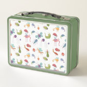 バグおもしろいパターパーソナライズされたン メタルランチボックス (裏面)