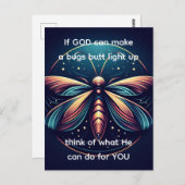 バグお尻ライトアップホタル稲妻バグおもしろい ポストカード (正面/裏面)