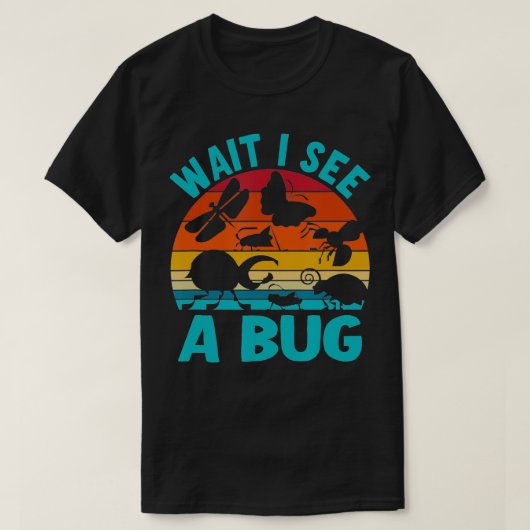 バグが見つかるのを待つ Tシャツ (デザイン正面)