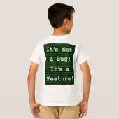バグじゃない機能だ! Tシャツ (裏面フル)
