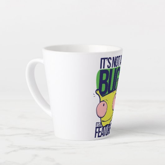 バグじゃなくて機能だ カフェラテマグ (左アングル)