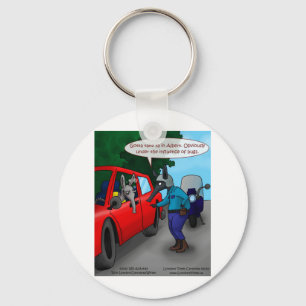 バグだらけの運転するツチブタの面白いTシャツ・マグカップのギフト キーホルダー