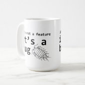 バグだ コーヒーマグカップ (正面左)