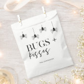 バグとキス |ブラックスパイダース |ハッピーハローウィン フェイバーバッグ (クリップ留めされた状態)