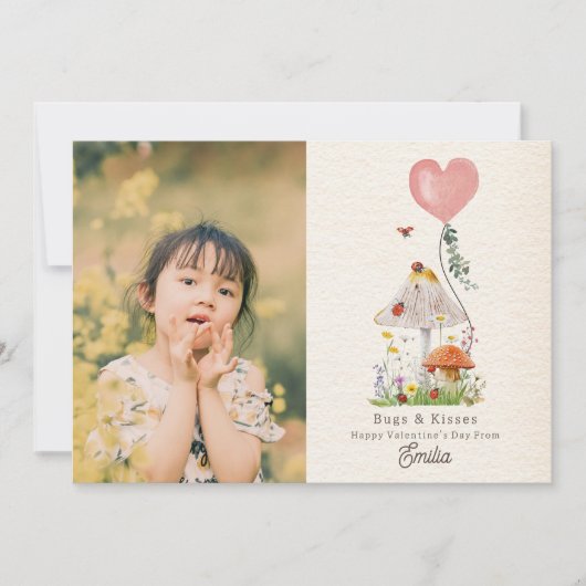 バグとキスLadybugs教室バレンタイン カード (正面)