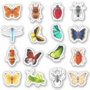 バグとバタフライスクラップブック シール