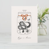 バグとヒッセハロウィーンのグリーティングカード 招待状 (スタンド正面)