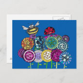 バグとフルーアはがき ポストカード (正面/裏面)