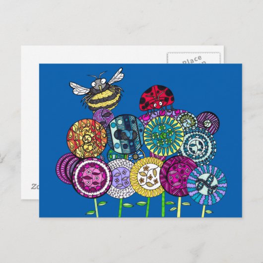 バグとフルーアはがき ポストカード (正面/裏面)