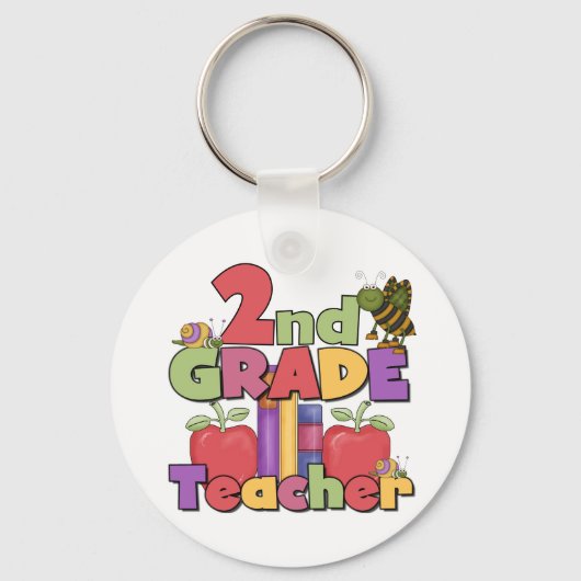 バグとリンゴ2年生 キーホルダー (正面)