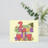 バグとリンゴ2級Tシャツと贈り物 ポストカード (スタンド正面)