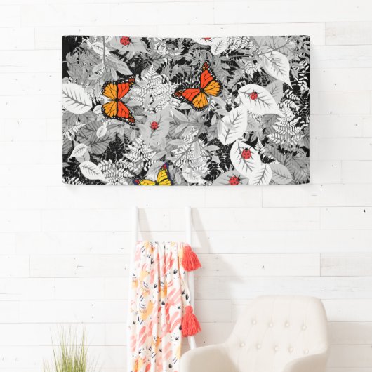 バグと葉 横断幕 (インサイチュ)