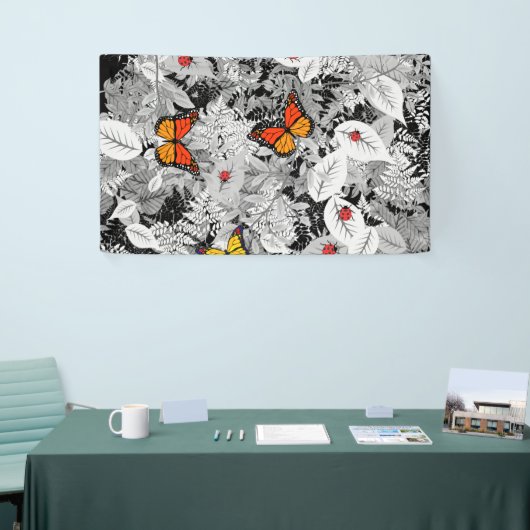 バグと葉 横断幕 (トレードショー)