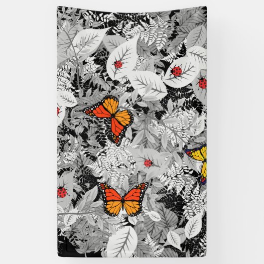 バグと葉 横断幕 (縦)