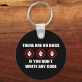 バグなしコードなし キーホルダー (正面)