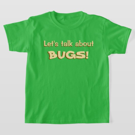 バグについて話そう Tシャツ (レイダウン)