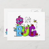 バグのようにかわいい ポストカード (正面/裏面)
