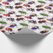 バグのバグが至る所で移動 ラッピングペーパー (角)