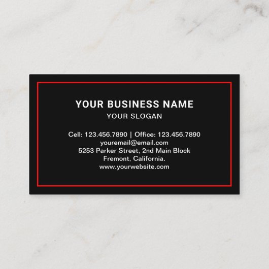 バグの削除プロフェッショナル有害生物管理サービス 名刺 (裏面)