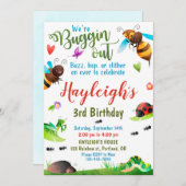 バグの誕生日招待状 バグ1歳の誕生日 招待状 (正面/裏面)