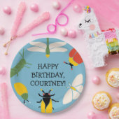 バグをテーマにしたパーティー パーソナライズされた ペーパープレート (パーティー)