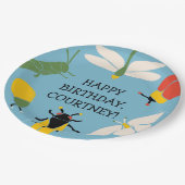 バグをテーマにしたパーティー パーソナライズされた ペーパープレート (アングル)