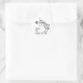 バグを申し訳なく思う：ヴィンテージバッタ/クリケット ラウンドシール (バッグ)