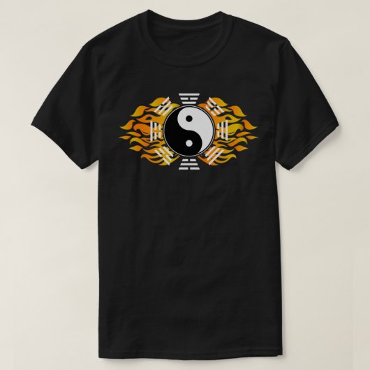バグアチャン陰陽中国の武術アーツサークル Tシャツ (デザイン正面)