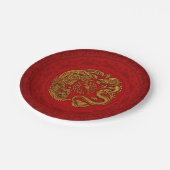 バグア付きのフェニックス·アンド·ドラゴン4 ペーパープレート (アングル)