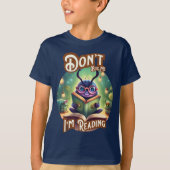 バグキッズ 読書中につきお静かに Tシャツ (正面)