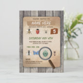 バグキャッチャー捕捉剤狩り子供の誕生日パーティー 招待状 (スタンド正面)