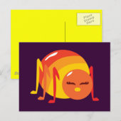 バグストライプの ポストカード (正面/裏面)