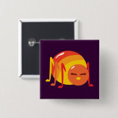 バグストライプの 缶バッジ (正面&裏面)