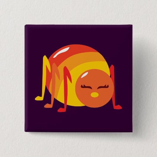 バグストライプの 缶バッジ (正面)