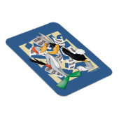 バグス・バニー™ & ダフィー・ダック™ 狩猟シーズンに備えろ マグネット (右側)