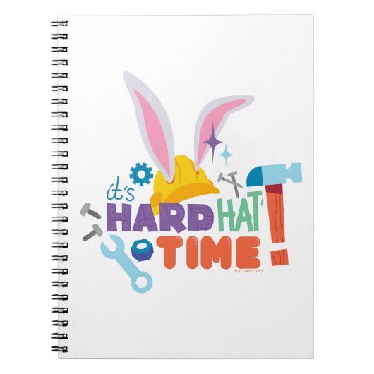 バグス・バニー・ビルダーズ™| 準備はできた？作業帽をかぶる時間だよ ノートブック (正面)