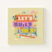 バグス・バニー・ビルダーズ™| "Let's Build This" 工事現場 ノートブック (裏面)