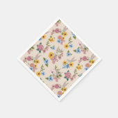 バグス・バニー™ フラワー刺繍パターン スタンダードカクテルナプキン (角)
