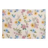 バグス・バニー™ フラワー刺繍パターン 枕カバー (裏面)