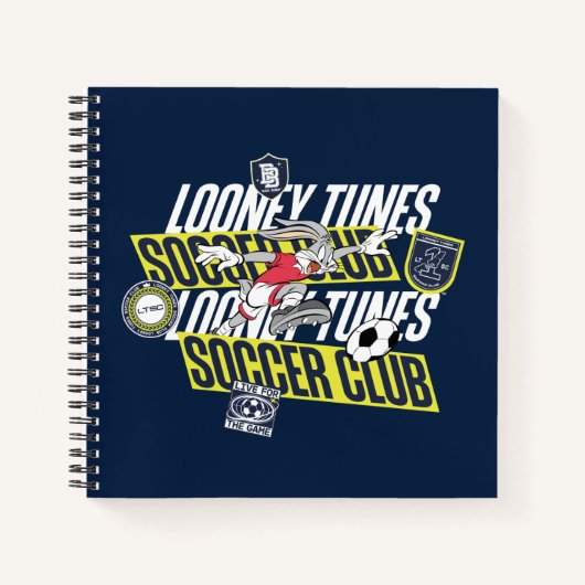 バグス・バニー™ ルーニー・トゥーンズ™ サッカー クラブ ノートブック (正面)