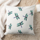 バグズアート踊りターコイズトンフライ クッション (ブランケット)