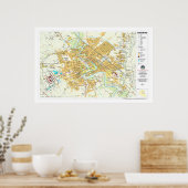 バグダッドシティイラクの地図 – 2003 ポスター (キッチン)