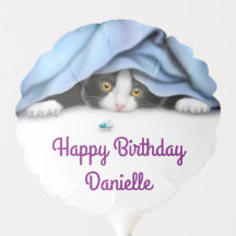バグハンターキティ猫誕生日バルーン